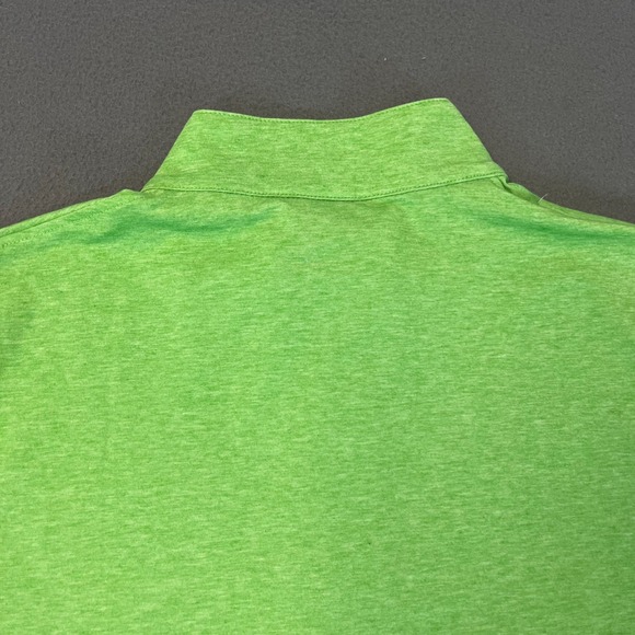 Turtleson Mens Med 1/4 Zip Pullover Green Golf Logo Stretch Mock Neck Drirelease - Picture 7 of 7